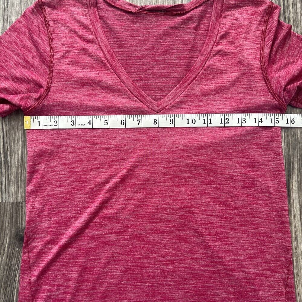 Lululemon What The Sport Tee Athletic Short Sleeve T Shirt Regal Plum Red Size 4 - Picture 2 of 6